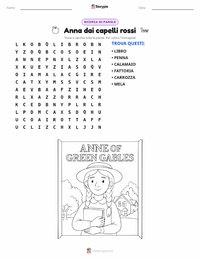Anteprima della scheda stampabile di Anna dai capelli rossi (romanzo)