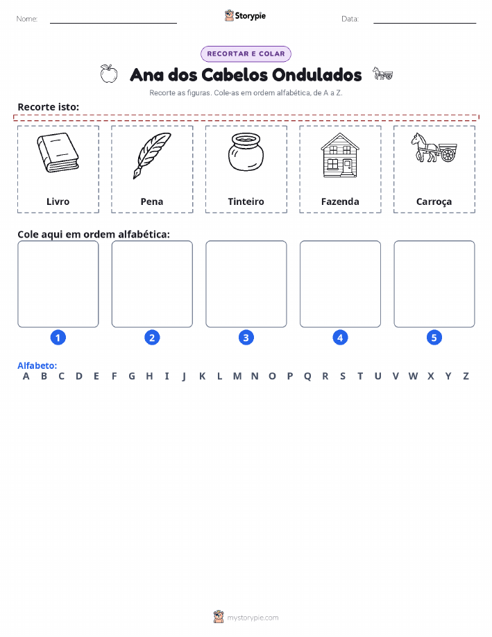 Recortar & Colar Alfabeto