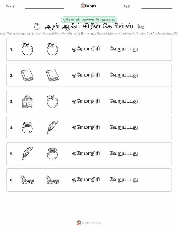 அதே அல்லது மாறுபட்டது