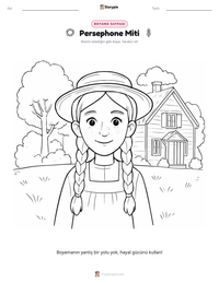 Persephone Miti yazdırılabilir çalışma sayfası önizlemesi