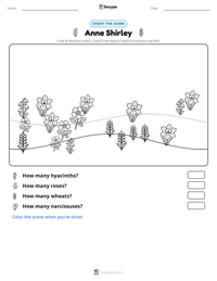 Anne Shirley printable worksheet preview