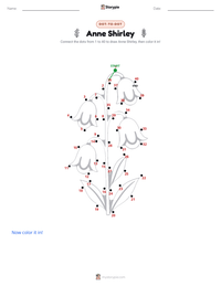 Anne Shirley printable worksheet preview