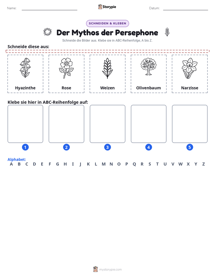 Schneiden & Einfügen Alphabet