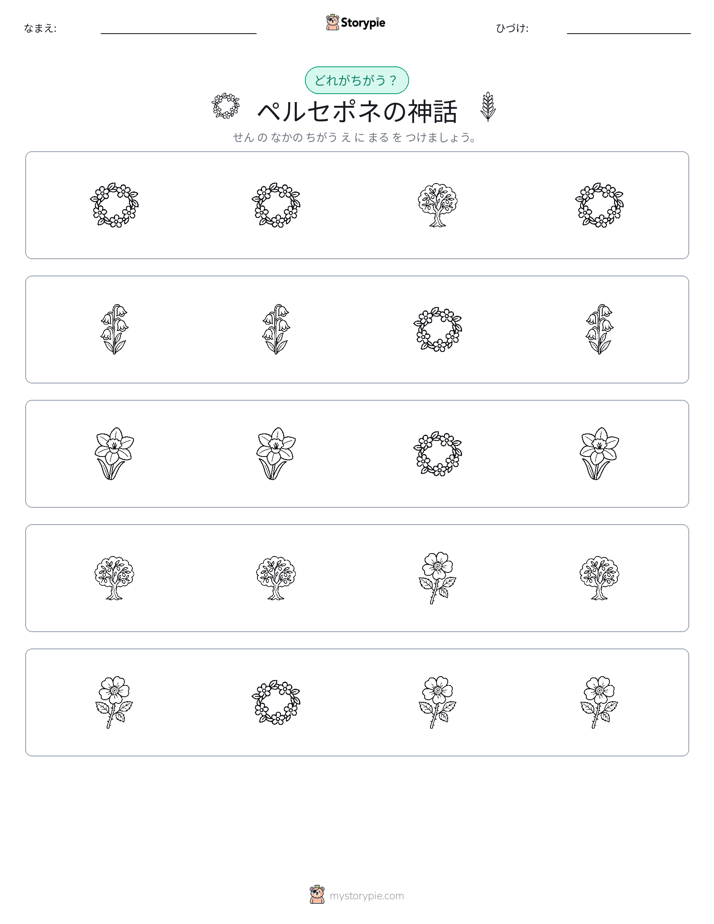 異なるものを見つけよう