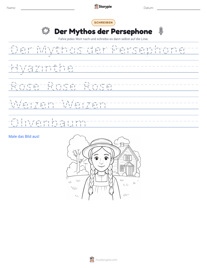 Schreibübung