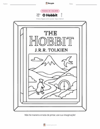 Página de colorir O Hobbit para crianças