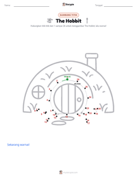 Prabaca lembar kerja cetak The Hobbit