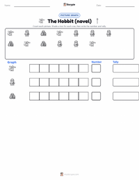 The Hobbit (novel) printable worksheet preview