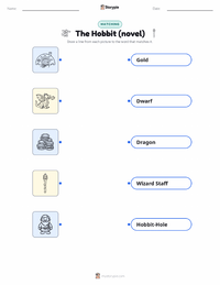 The Hobbit (novel) printable worksheet for kids