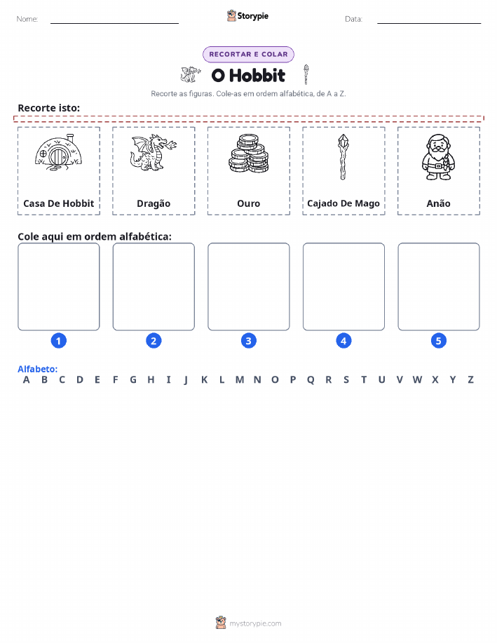 Recortar & Colar Alfabeto