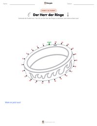 Der Herr der Ringe druckbare Arbeitsblatt Vorschau