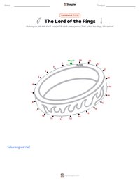 Prabaca lembar kerja cetak The Lord of the Rings
