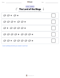 The Lord of the Rings printable worksheet preview