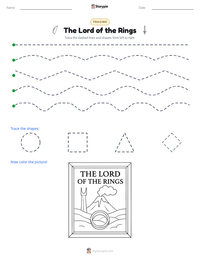 The Lord of the Rings printable worksheet preview
