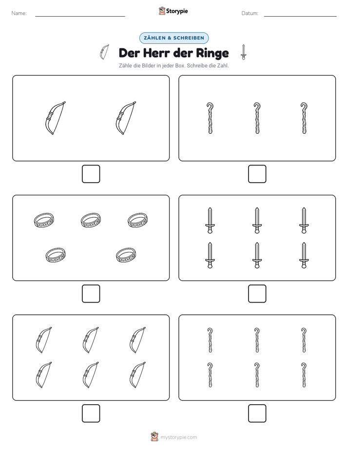 Zählen & Schreiben