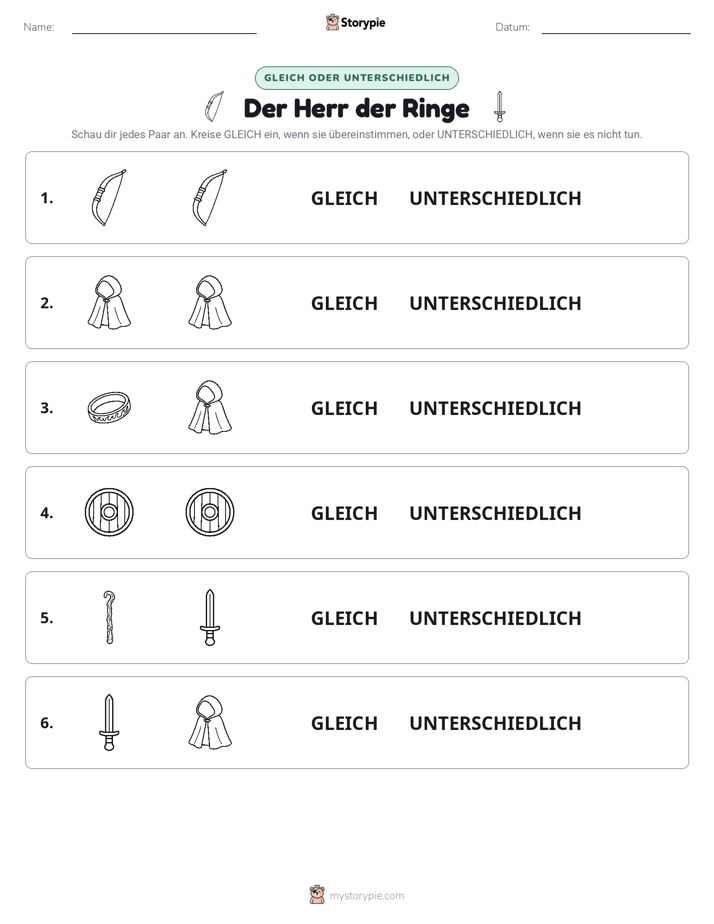 Gleich oder Anders