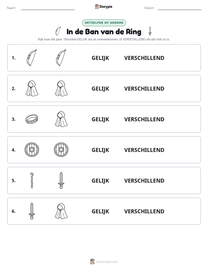 Zelfde of Verschillend