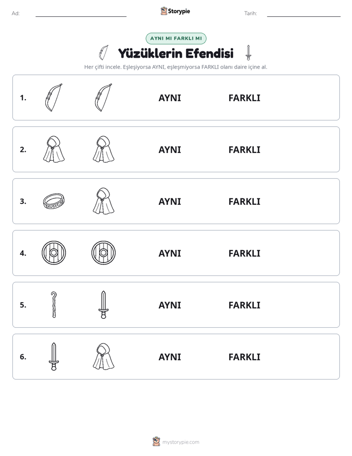 Aynı mı Farklı mı