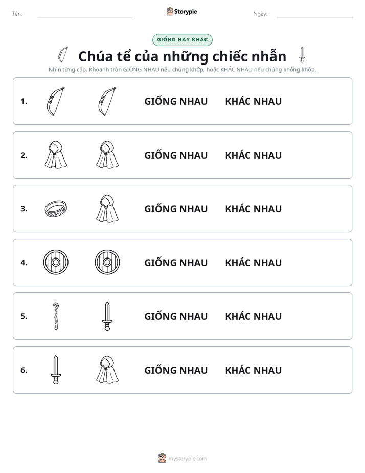 Giống Hay Khác