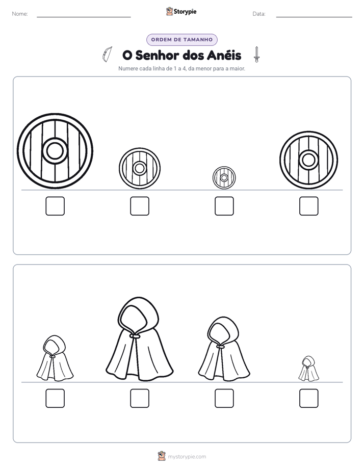 Ordem de Tamanho
