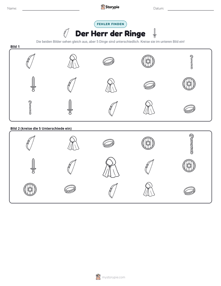 Finde den Unterschied