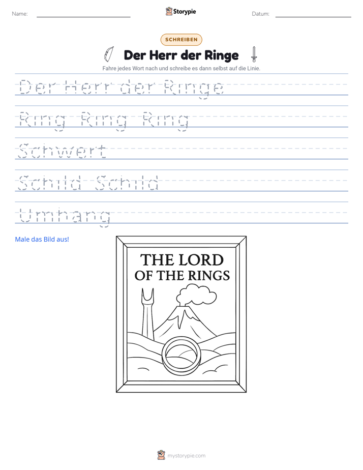 Schreibübung