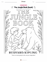 The Jungle Book (book) coloring page for kids