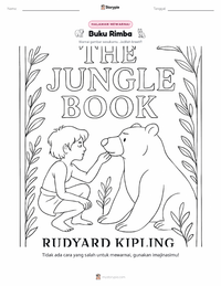 Prabaca lembar kerja cetak The Jungle Book