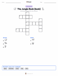 The Jungle Book (book) printable worksheet preview