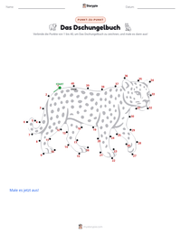 Das Dschungelbuch druckbare Arbeitsblatt Vorschau