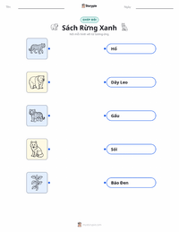 Tài liệu in sẵn Cậu Bé Rừng Xanh cho trẻ em