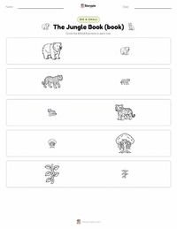 The Jungle Book (book) printable worksheet preview