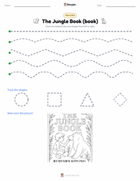 The Jungle Book (book) printable worksheet preview