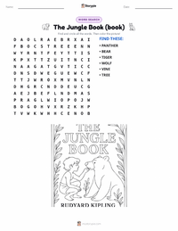 The Jungle Book (book) printable worksheet preview