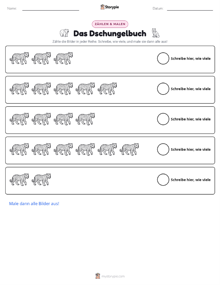 Zählen & Ausmalen