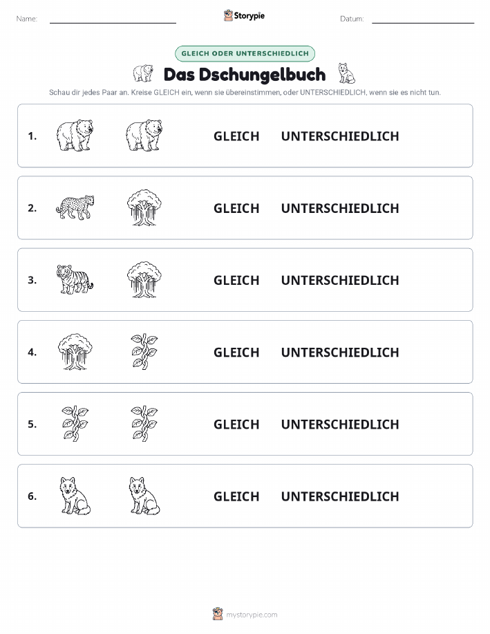 Gleich oder Anders