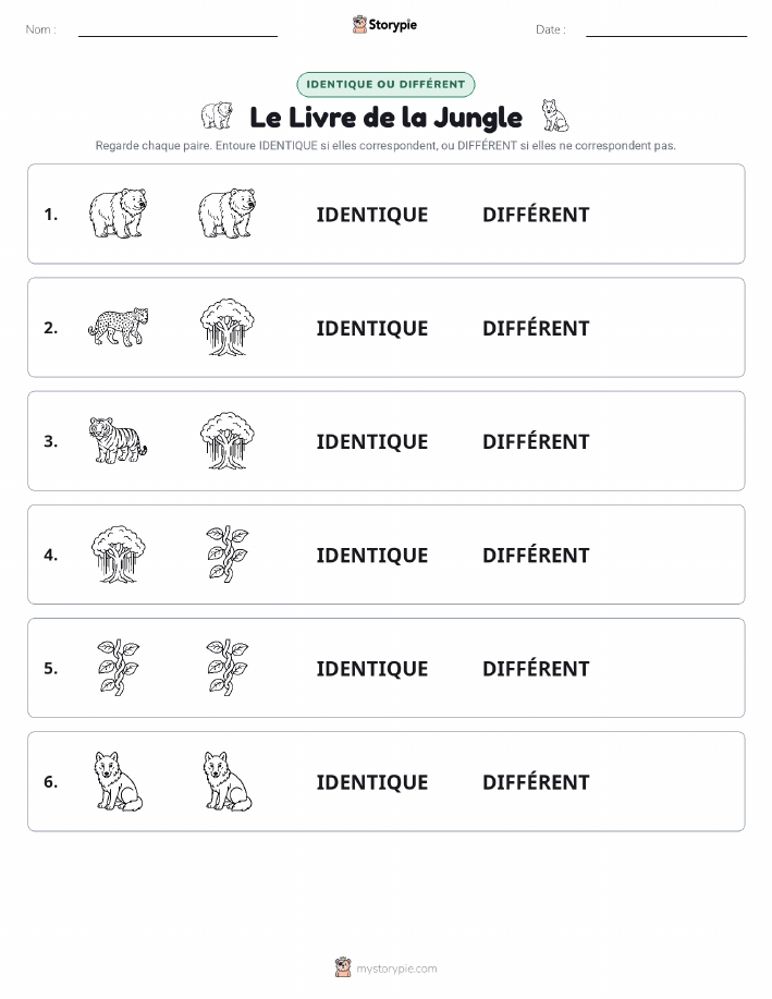 Identique ou Différent