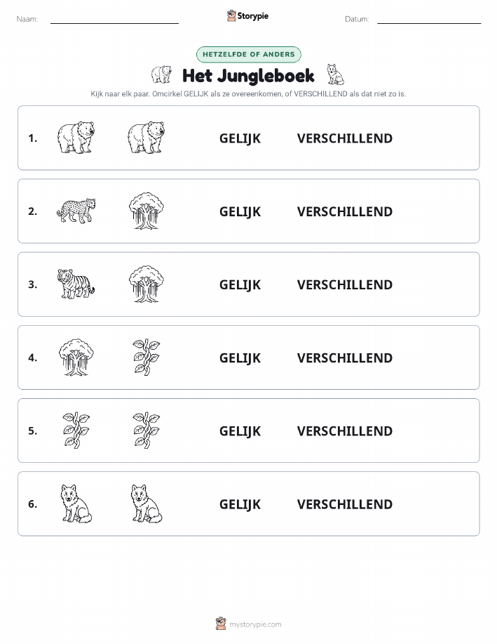 Zelfde of Verschillend