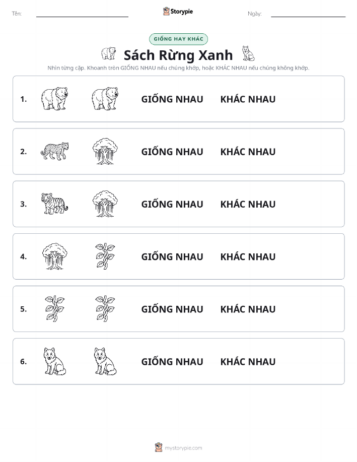 Giống Hay Khác