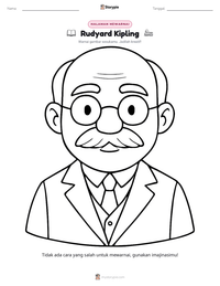 Prabaca lembar kerja cetak Rudyard Kipling