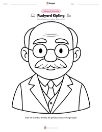 Prévia da folha de atividades imprimível Rudyard Kipling