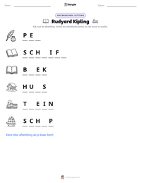 Rudyard Kipling afdrukbare werkblad voorbeeld