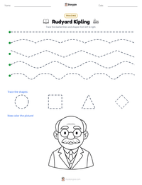 Rudyard Kipling printable worksheet preview