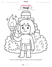 Anteprima della scheda stampabile di Mowgli