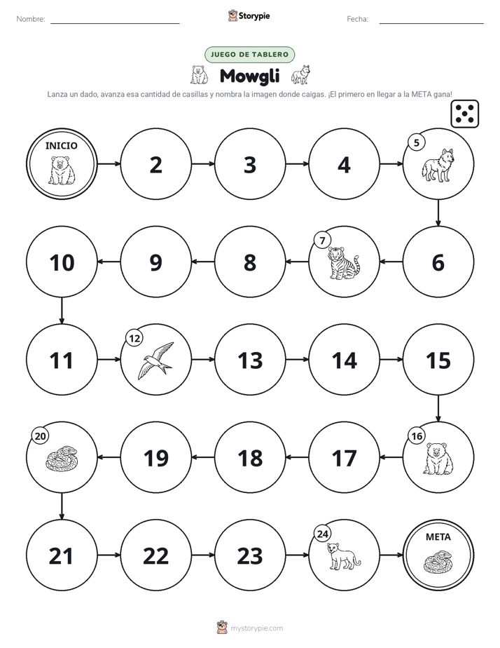 Juego de Rueda y Avanza