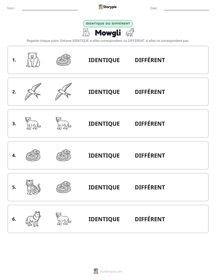 Identique ou Différent
