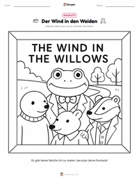 Der Wind in den Weiden Malvorlage für Kinder
