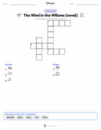 The Wind in the Willows (novel) printable worksheet preview