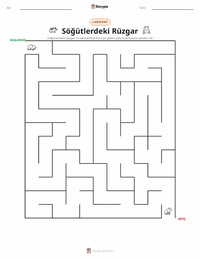 Söğütlerdeki Rüzgar yazdırılabilir çalışma sayfası önizlemesi