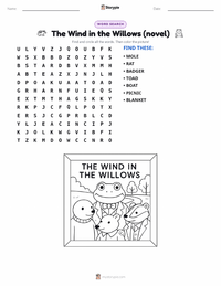 The Wind in the Willows (novel) printable worksheet preview